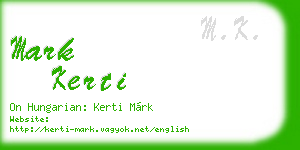 mark kerti business card